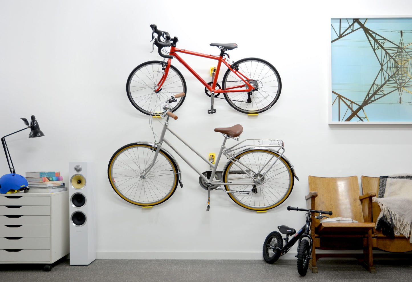 Cycloc Hero Horizontal Bicycle Storage Set