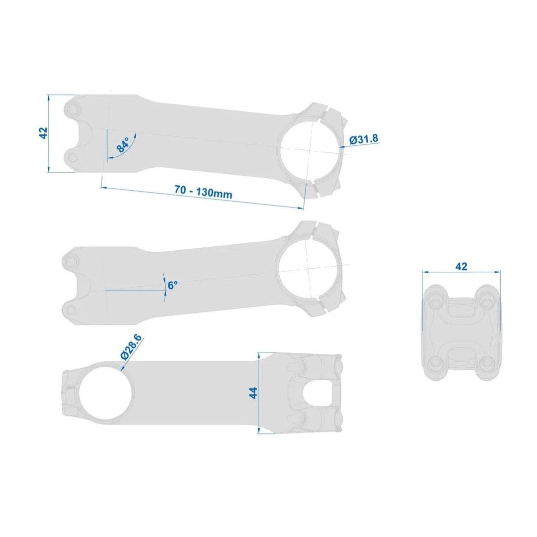 Ritchey Stem CLASSIC Silver 6/84D