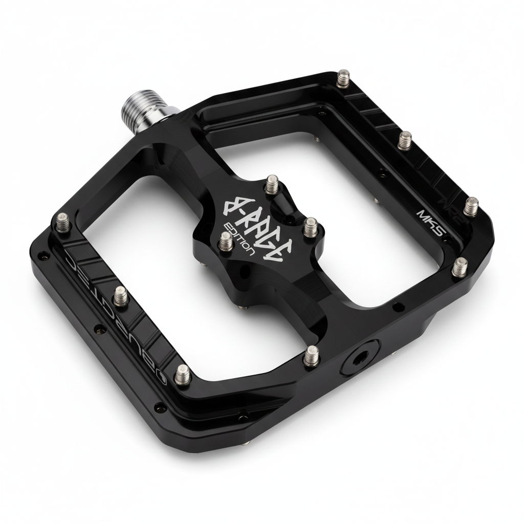 Burgtec Penthouse MK5 B-Rage Edition Flat Pedals Alloy